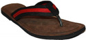 59% OFF on Authority Red & Black Leather Flip Flops 59% OFF on Authority Red & Black Leather Flip Flops