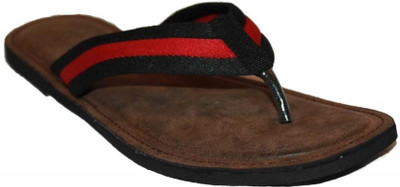 59% OFF on Authority Red & Black Leather Flip Flops 59% OFF on Authority Red & Black Leather Flip Flops