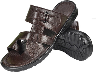 56% OFF on Nonch Le Brown Toe Leather Sandals