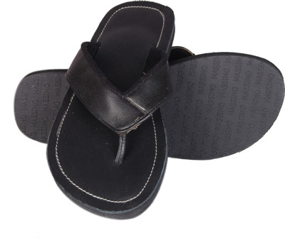 50% OFF on Shoekool Daring Black Leather Slippers