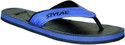 39% OFF on Stylar Blue and Black Virat II Flip Flops