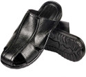 56% OFF on Nonch Le Black Leather Sandals