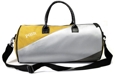 59% OFF on Posh Gym Small Travel Bag - Large Silver, Yellow, Grey 59% OFF on Posh Gym Small Travel Bag - Large Silver, Yellow, Grey