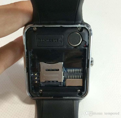 IGS IGS - GT08 (silver) Siilver Smartwatch (Black Strap) 