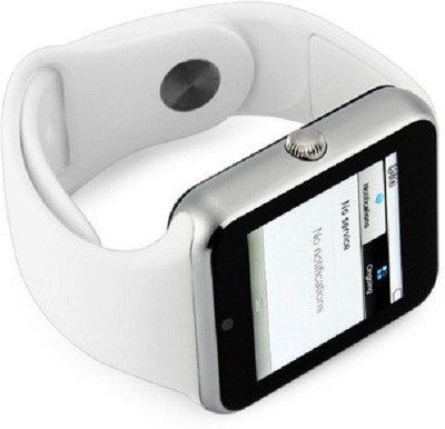 Speed Q7S Full HD touch screen for Android IOS Smartphones with Bluetooth 3.0 White Smartwatch (White Strap) 