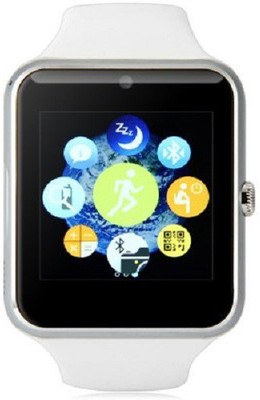 Speed Q7S Full HD touch screen for Android IOS Smartphones with Bluetooth 3.0 White Smartwatch (White Strap) 