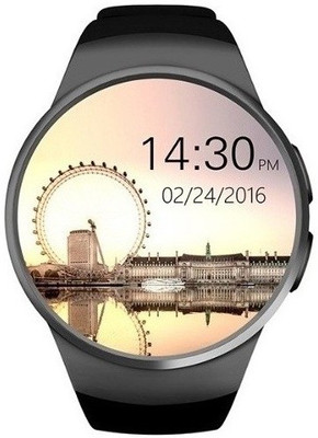 Smartec With Heart Rate Monitor & Display ON When Hand Raised Functionality Smartwatch (Black Strap Free Size)