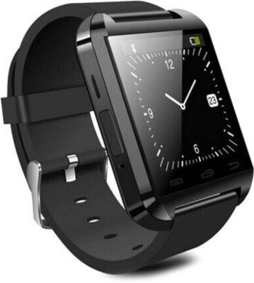 BeingDesi U8+ Piano Black Smartwatch (Black Strap) 