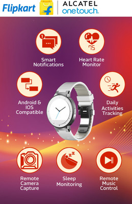 Alcatel One Touch Watch Black Smartwatch (Black Strap) 