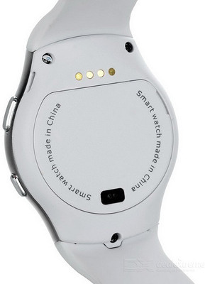 Speed G3 BT4.0, Heart Rate Monitor, Pedometer, Anti Lost, GSM SIM Slot, iOS + Android Smartwatch (White Strap) 