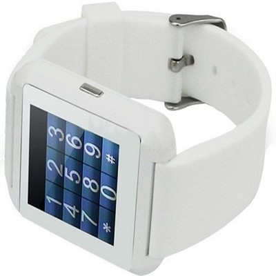 Jas U8 Smartwatch (White Strap) 