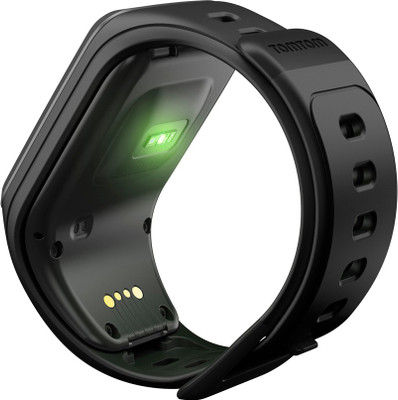 TomTom Spark Cardio + Music Black Smartwatch ((Black, Large)) 