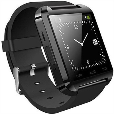 JAS U8 Smartwatch (Black Strap) 
