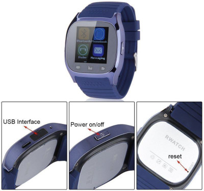 Qtec SW315 Smartwatch (Blue Strap) 