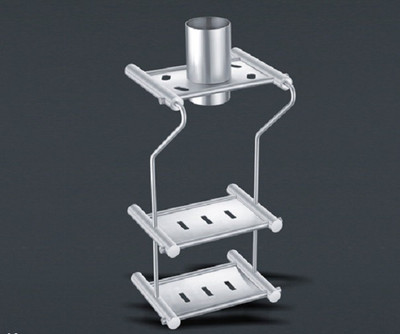 Decowell Triple Soap Dish with Toothbrush Holder