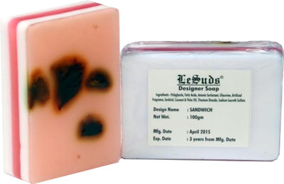 78% OFF on Lesuds Sandwich Herbal Handmade Designer Glycerine Soap Set of 2 78% OFF on Lesuds Sandwich Herbal Handmade Designer Glycerine Soap Set of 2