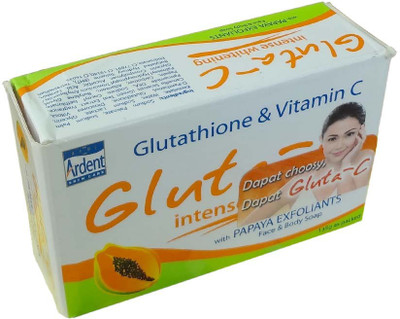 Gluta C Intense Whitening With Papaya Exfoliants Herbal Soap 1Pc (135 G)