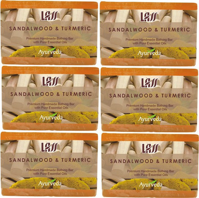 5% OFF on Lass Naturals Sandalwood And Turmeric Handmade Soap (Pack Of 6) 5% OFF on Lass Naturals Sandalwood And Turmeric Handmade Soap (Pack Of 6)