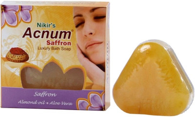 Nikirs Acnum Saffron Luxuary Bath Soap