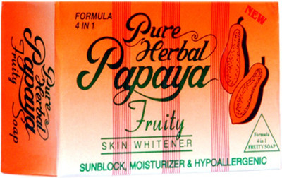 Pure Papaya Herbal Fruity 4 IN 1 Skin Whitening/Skin Fairness Soap (135 G)
