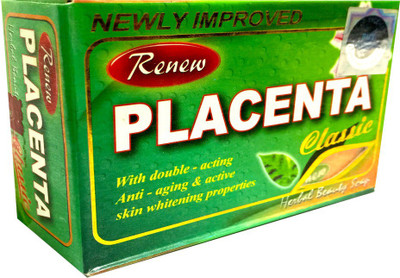 Renew Placenta Classic With Double-Acting-Anti Aging & Skin Whitening/Skin Fairness Soap (135 G)