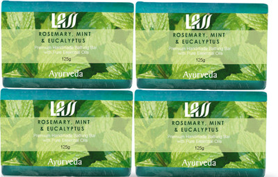 2% OFF on Lass Naturals Rosemary Mint Eucalyptus soap Pack of 4 125 g 2% OFF on Lass Naturals Rosemary Mint Eucalyptus soap Pack of 4 125 g