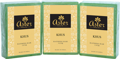 37% OFF on Aster Luxury Khus Premium Bathing Bar - Set of 3 37% OFF on Aster Luxury Khus Premium Bathing Bar - Set of 3