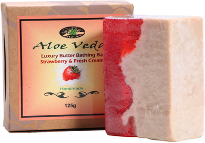 15% OFF on Aloe Veda Luxury Butter Bathing Bar - Strawberry & Fresh Cream 15% OFF on Aloe Veda Luxury Butter Bathing Bar - Strawberry & Fresh Cream
