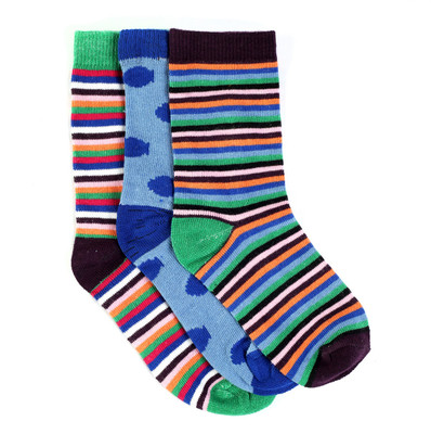 Renzer Women's Polka Print, Striped Knee Length Socks