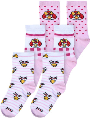 55% OFF on Angry Birds Girl's Printed Crew Length Socks 55% OFF on Angry Birds Girl's Printed Crew Length Socks