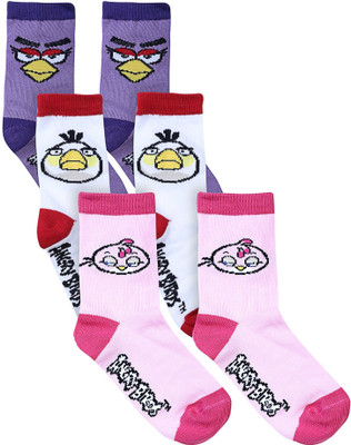 55% OFF on Angry Birds Girl's Printed Crew Length Socks 55% OFF on Angry Birds Girl's Printed Crew Length Socks