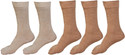 KHI Women's Solid Crew Length Socks KHI Women's Solid Crew Length Socks