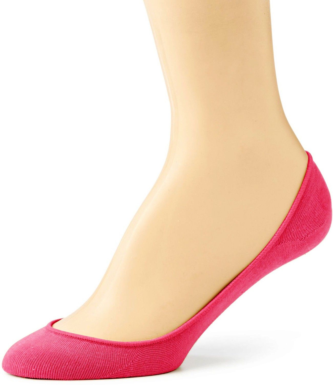 27% OFF on Pink Flamingo Cotton Shoe Liners Women's Solid No Show Socks