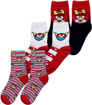 55% OFF on Angry Birds Girl's Printed Crew Length Socks 55% OFF on Angry Birds Girl's Printed Crew Length Socks
