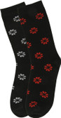 Renzer Women's Floral Print Crew Length Socks