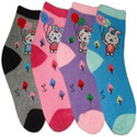 54% OFF on Little Baby Girl's Animal Print Ankle Length Socks