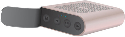 Portronics Sound Wallet Bluetooth Speaker with Aux POR 524 Portable Bluetooth Mobile/Tablet Speaker (Golden, Single unit Channel Channel) 