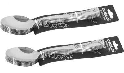 Cielo Stainless Steel Dessert Spoon Set Pack of 12 Cielo Stainless Steel Dessert Spoon Set Pack of 12