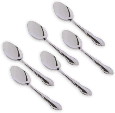 9% OFF on Kishco Limited Morning Rose-3 Stainless Steel Baby Spoon Set Pack of 6