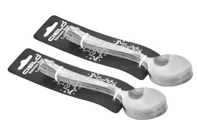 Cielo Stainless Steel Dessert Spoon Set Pack of 12 Cielo Stainless Steel Dessert Spoon Set Pack of 12