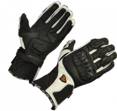 Solace Venture Driving Gloves (M, Black, White)