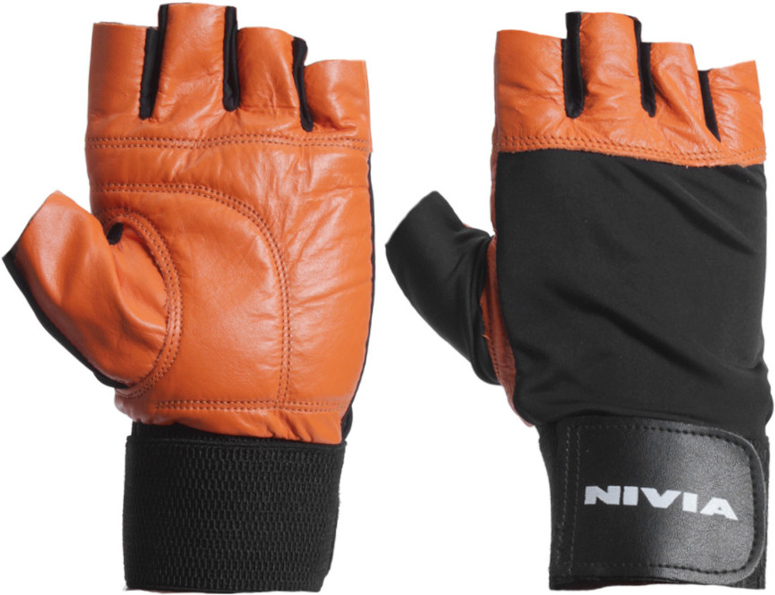 Nivia Leather Gym Fitness Gloves with Wrist Wrap Buy Nivia Leather