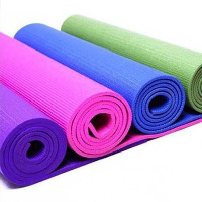 Livestrong 4 Mm YOGA MAT For Fitness Exercise, Anti Skid, Washable & Light Weight Yoga Multicolor 0.36 Mm