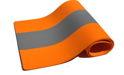 31% OFF on Aerolite Striped Yoga Orange, Grey 8.5 mm Mat