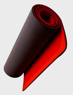 25% OFF on Aerolite Double Colour Yoga Red, Grey 10 mm Mat