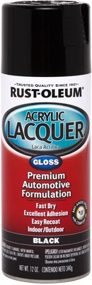 9% OFF on Rust-Oleum Acrylic Lacquer Gloss Black Spray Paint 340 ml