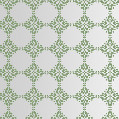 20% OFF on Decorze Green Wall Decor FS-32 Floral Stencil