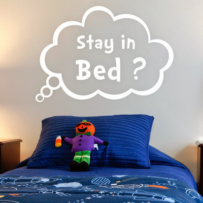 50% OFF on DeStudio Bed Bedroom Sleep Decal Home Wall Sticker Sticker