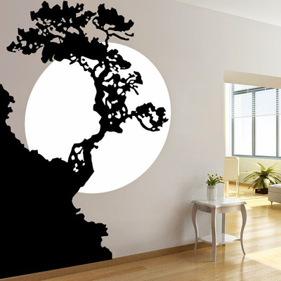 50% OFF on DeStudio DeStudio Sunset Tree Wall Stickers Size SUPER WALL STICKER Sticker