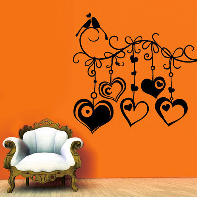 50% OFF on DeStudio DeStudio Hanging Hearts One Wall Stickers Size GIANT WALL STICKER Sticker